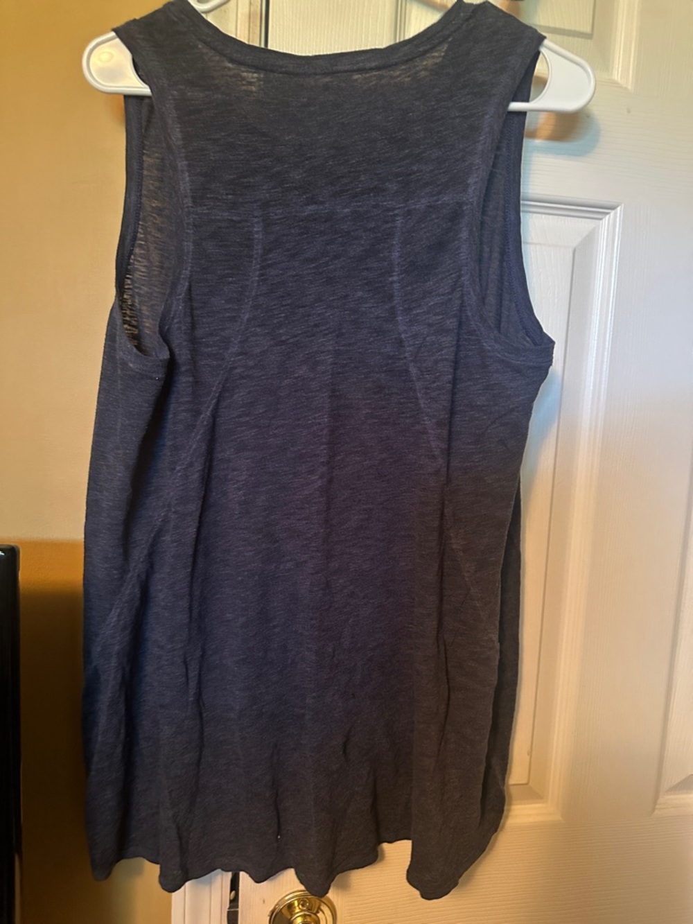 Women's Sleeveless Crewneck Tank Top - Navy - Picture 2 of 3